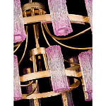 Люстра двухъярусная круглая с текстурными цилиндрическими плафонами Glimpse варинант исполнения - 4 | Loft Concept в Волгограде