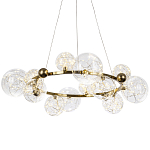 Дизайнерская кольцевая люстра с гирляндой внутри стеклянных плафонов Iona Garland Chandelier 12 варинант исполнения - 1 | Loft Concept в Волгограде