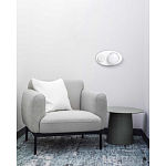 Бра овальной формы белого цвета с 2-мя лампами Lunar Pebbles варинант исполнения - 8 | Loft Concept в Волгограде