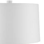 Настольная лампа с корпусом в форме вазы и белым абажуром Lots of Strokes варинант исполнения - 2 | Loft Concept в Волгограде