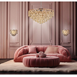 Люстра каскадная с подвесками в форме колец Galaxy of Light варинант исполнения - 8 | Loft Concept в Волгограде