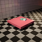 Дизайнерский кофейный стол на круглых ножках Poltronova T02 Pink Coffee Table варинант исполнения - 5 | Loft Concept в Волгограде