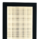 Светодиодное прямоугольное бра из металла черного цвета Lattice Lux варинант исполнения - 2 | Loft Concept в Волгограде