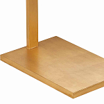 Торшер с прямоугольным абажуром на золотом металлическом каркасе Rectangular Plane  варинант исполнения - 3 | Loft Concept в Волгограде