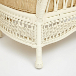 Комплект уличной мебели из ротанга Clara белый варинант исполнения - 6 | Loft Concept в Волгограде