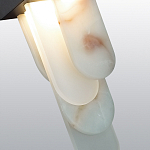 Подвесной светильник с белыми вертикальными элементами Alabaster Totem варинант исполнения - 5 | Loft Concept в Волгограде