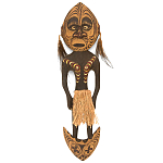 Панно из дерева Абориген в маске Aborigenn Mask варинант исполнения - 1 | Loft Concept в Волгограде