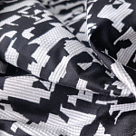 Мебельная ткань Жаккард черно-белый принт 145 см T2-126 варинант исполнения - 2 | Loft Concept в Волгограде