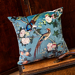 Подушка декоративная с изображением птицы в саду Chinoiserie Birds in the Garden Cushion варинант исполнения - 2 | Loft Concept в Волгограде