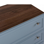 Комод серый из массива бука с 3-мя ящиками Wenge Light варинант исполнения - 2 | Loft Concept в Волгограде