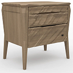 Тумба прикроватная из массива дуба с 2-мя ящиками Tasteful Furniture варинант исполнения - 1 | Loft Concept в Волгограде