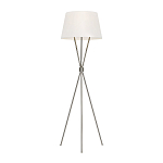 Торшер на трех тонких перекрещенных ножках с белым конусным абажуром из льна Feiss варинант исполнения - 5 | Loft Concept в Волгограде