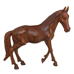 Статуэтка из дерева суар дикая лошадь Wild Horses варинант исполнения - 4 | Loft Concept в Волгограде
