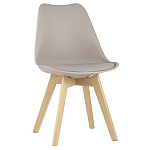 Стул с основой из пластика и мягким сиденьем Arvika Beige варинант исполнения - 1 | Loft Concept в Волгограде