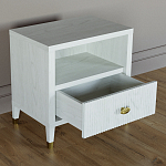 Прикроватная тумбочка с полкой Elsa Dreams White варинант исполнения - 2 | Loft Concept в Волгограде