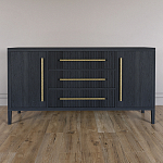 Буфет Primo с тремя ящиками и двумя фасадами Черный дуб варинант исполнения - 1 | Loft Concept в Волгограде