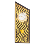 Часы подарочные настольные в виде погона Генерала из натурального камня Змеевик Gold Military Clock варинант исполнения - 7 | Loft Concept в Волгограде