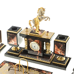 Настольный письменный набор из яшмы и долерита с декором в виде коня Manager Organizer варинант исполнения - 2 | Loft Concept в Волгограде