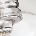 Потолочный светильник с прозрачным стеклянным плафоном в форме широкого колокола Feiss варинант исполнения - 2 | Loft Concept в Волгограде