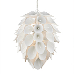 Люстра белая каплевидной формы из цветков лилии White Natural Lines варинант исполнения - 1 | Loft Concept в Волгограде