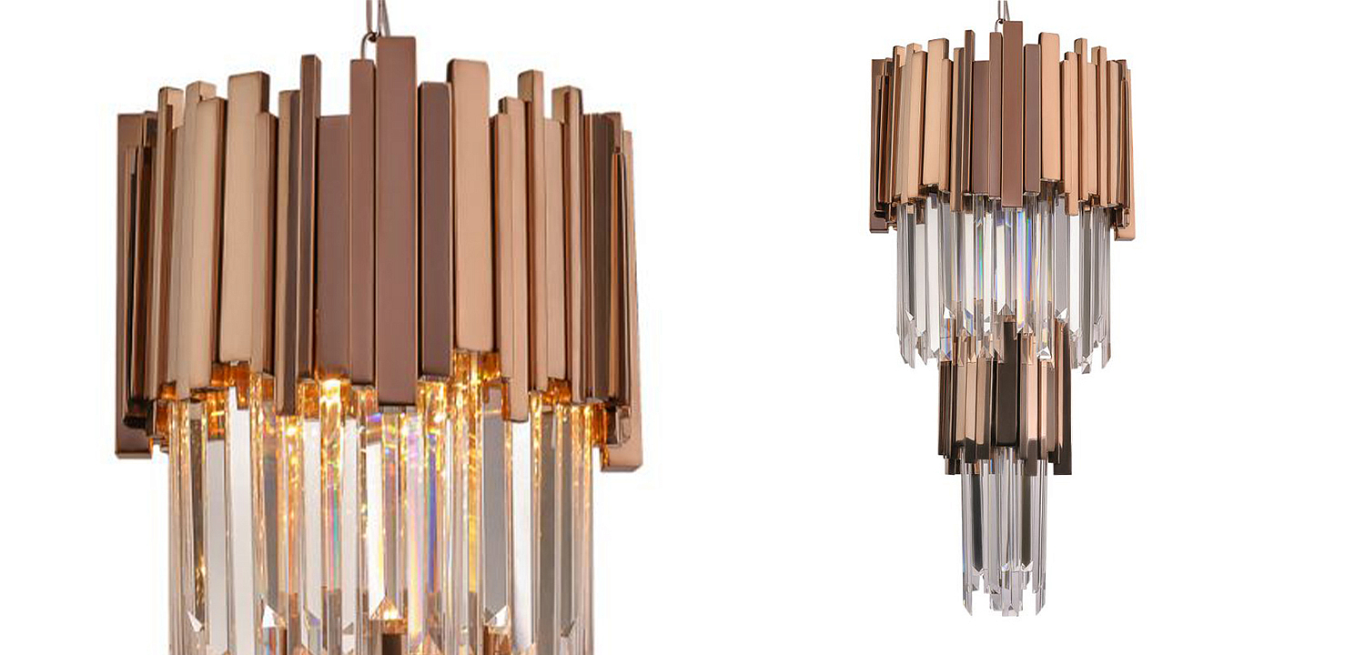 Люстра многоярусная Luxxu Modern Cascade Chandelier Bronze Metal Glass 35 Люстра многоярусная Luxxu Modern Cascade Chandelier Bronze Metal Glass 35 - Loft-Concept в Волгограде