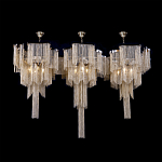 Люстра большая из золотистых металлических цепочек Atlantis Chain варинант исполнения - 3 | Loft Concept в Волгограде