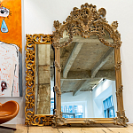 Зеркало настенное в ажурной раме с эффектом старины Classic Ornament Mirror варинант исполнения - 2 | Loft Concept в Волгограде