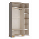 Шкаф трёхдверный с 2-мя зеркальными дверками Satin Furniture варинант исполнения - 4 | Loft Concept в Волгограде