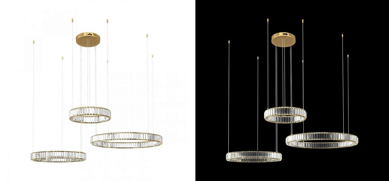 Люстра Триптих Crystal Ring Золото Люстра Триптих Crystal Ring Золото - Loft-Concept в Волгограде