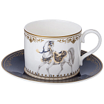 Чайный сервиз из фарфора с изображением лошадей на 6 персон 14 предметов Porcelain Horse Set варинант исполнения - 2 | Loft Concept в Волгограде