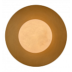 Бра круглое с плафоном из натурального камня на латунном основании Cryptocrystalline Stone варинант исполнения - 2 | Loft Concept в Волгограде