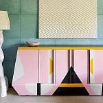 Дизайнерский комод с геометрическим рисунком Arredi варинант исполнения - 3 | Loft Concept в Волгограде