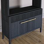 Стеллаж Primo с ящиками Черный дуб  варинант исполнения - 3 | Loft Concept в Волгограде