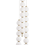 Подвесной светильник с плафонами в виде шаров из акрила Pearls Suspension Brass Cascade Hanging Lamp варинант исполнения - 2 | Loft Concept в Волгограде