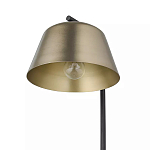 Торшер на изогнутом основании в сочетании черного и золотистого цвета Stable Base варинант исполнения - 3 | Loft Concept в Волгограде