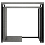 Комплект из 2-х приставных столов серого цвета из дерева ZIGOSH RETRO GREY варинант исполнения - 1 | Loft Concept в Волгограде