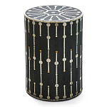 Дизайнерские приставной столик с инкрустацией Mandika Bone Inlay Stool варинант исполнения - 3 | Loft Concept в Волгограде