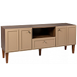 ТВ-тумба бежевая из массива бука с 2-мя дверками и ящиком Wenge Light варинант исполнения - 1 | Loft Concept в Волгограде