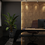 Гипсовая 3D панель с принтографией PM-08 варинант исполнения - 1 | Loft Concept в Волгограде