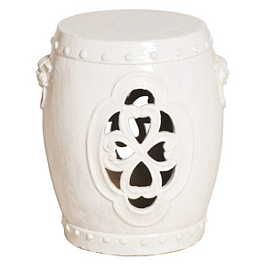 Керамический табурет Clover Garden Stool - White