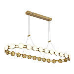 Люстра овальная с круглыми светодиодными источниками света Maxine Light варинант исполнения - 5 | Loft Concept в Волгограде