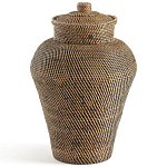 Плетеная корзина из ротанга и бамбука Wicker Vase Basket варинант исполнения - 1 | Loft Concept в Волгограде