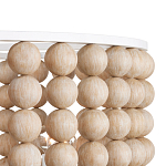 Люстра в форме цилиндра с вставками из деревянных бусин Wooden Beads варинант исполнения - 3 | Loft Concept в Волгограде