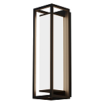 Уличный настенный светильник прямоугольный с чёрной рамкой Geometric Glow варинант исполнения - 1 | Loft Concept в Волгограде