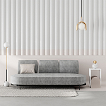 Стол приставной с овальными элементами бело-бежевого цвета NUN SIDE TABLE WHITE LIGHT MOCHA варинант исполнения - 2 | Loft Concept в Волгограде