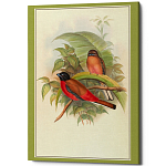 Постер на холсте с изображением птиц Blooming Birds Poster варинант исполнения - 7 | Loft Concept в Волгограде