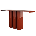 Консоль красная с цилиндрическим основанием Giorgio варинант исполнения - 1 | Loft Concept в Волгограде