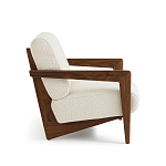 Кресло Avalon White Boucle из массива ореха варинант исполнения - 3 | Loft Concept в Волгограде