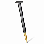 Стол обеденный с коричневой прямоугольной столешницей из керамики на четырех металлических ножках Brown Ceramics варинант исполнения - 3 | Loft Concept в Волгограде