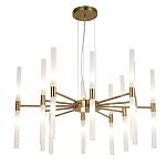 Люстра подвесная с 20-ю цилиндрическими матовыми плафонами Delta Light варинант исполнения - 1 | Loft Concept в Волгограде